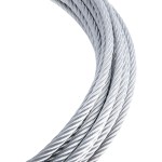CURT 7/32 inch Steel Winch Cable with Zinc Snap Hook CURT winch cable with zinc-plated snap hook, 50 feet length, 7/32 inch steel, 5600 lbs break strength
