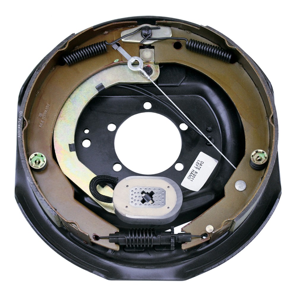 Lippert Replacement Electric Brake Assembly - Left Hand Side Lippert left-hand electric brake assembly for 15 to 17.5 inch wheels, 12x2 drum size.
