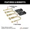 Lippert RV Trailer Axle Mounting Kit U-Bolt Design Lippert replacement axle mounting kit for RV trailer with U-bolt design for easy installation.