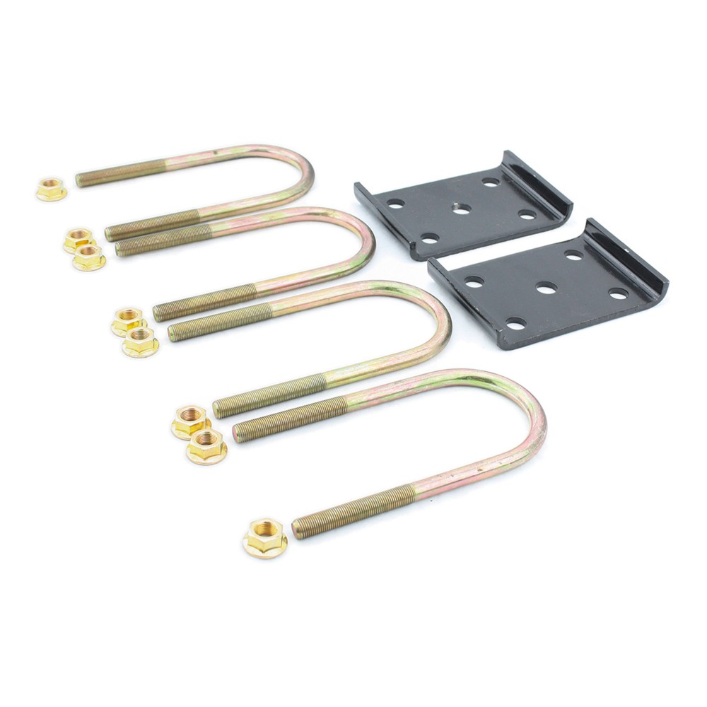 Lippert U-bolt replacement axle mounting kit for RV trailer suspension