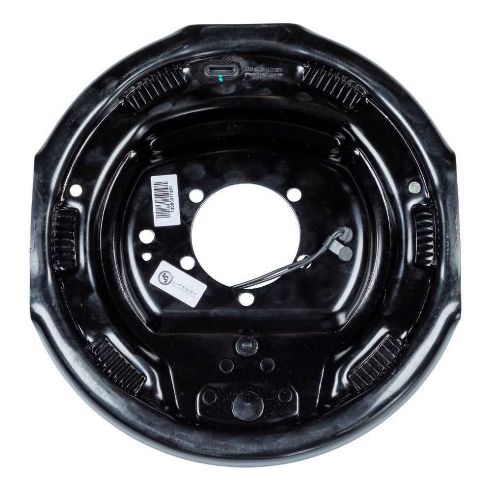 Lippert Left-Hand Brake Assembly for 5,200-7,000 lbs Axles - 12x2 Inch Lippert replacement brake assembly designed for left-hand installation on axles rated 5,200 to 8,000 lbs