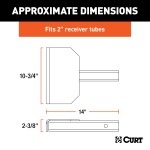 CURT Hitch-Mounted Step Pad for 2-Inch Receiver CURT hitch-mounted step pad providing safe access with anti-skid surface