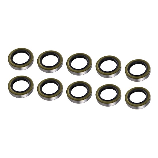 Lippert Replacement Double Lip Grease Seals for Trailer Axles Replacement double lip grease seals by Lippert for trailer axles, available in various sizes and packages.