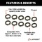 Lippert Replacement Double Lip Grease Seals for Trailer Axles Lippert replacement double lip grease seal for trailer axles, available in packs of 2 or 10