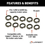 Lippert Double Lip Grease Seals for Trailer Axles Double lip grease seal for trailer axles, fits 1,250 to 8,000-lb capacity