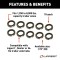 Lippert Double Lip Grease Seals for Trailer Axles Double lip grease seal for trailer axles, fits 1,250 to 8,000-lb capacity