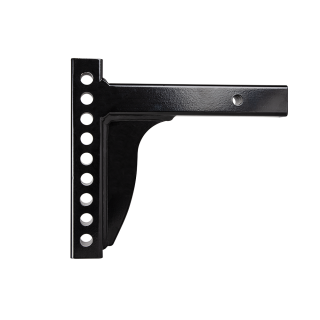 Weight Distribution Shank with 8.75" Drop and 9 Bolt Holes Weight distribution shank suitable for rise and drop applications, black powder coated.