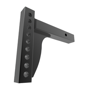 Weight Distribution Shank with 8.75" Drop and 9 Bolt Holes Weight distribution shank suitable for rise and drop applications, black powder coated.