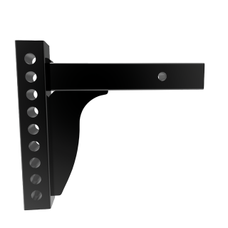 Weight Distribution Shank with 8.75" Drop and 9 Bolt Holes Weight distribution shank suitable for rise and drop applications, black powder coated.