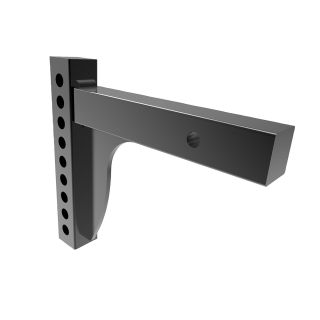 Weight Distribution Shank with 8.75" Drop and 9 Bolt Holes Weight distribution shank suitable for rise and drop applications, black powder coated.