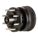 Lippert Brake Hub for 16,000-lb Axle with 8 on 275mm Pattern Lippert brake hub assembly for 16,000-lb axle featuring durable iron with 8 on 275 mm bolt pattern and 22 mm studs.