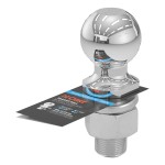 CURT 2-5/16 inch Trailer Ball for Heavy-Duty Towing Chrome Finish CURT 2-5/16 inch trailer ball with nickel-chrome finish for towing