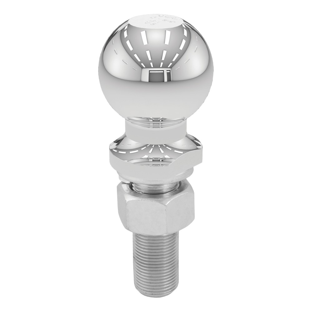 CURT 2-5/16 Inch Trailer Ball with Durable Chrome Finish CURT 2-5/16" trailer ball in chrome finish, 6000 lbs capacity, durable towing equipment