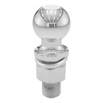 CURT 2-5/16 Inch Trailer Ball with Chrome Finish and 6000 lbs Capacity CURT 2-5/16 inch trailer ball with chrome finish, 6000 lbs capacity, suitable for heavy towing