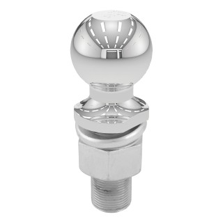 CURT 2-5/16 inch trailer ball with chrome finish, 6000 lbs capacity, suitable for heavy towing