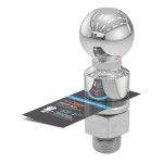 CURT 2-5/16 Inch Trailer Ball for Heavy-Duty Towing CURT 2-5/16 inch trailer ball with chrome finish for 10,000 lbs towing capacity