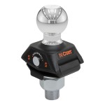 CURT RockerBall Trailer Ball with ShockDrop Technology CURT RockerBall trailer ball with ShockDrop technology for smoother towing and noise reduction