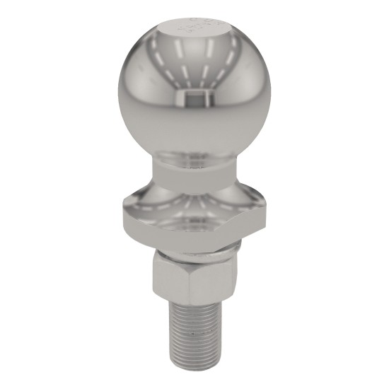CURT 2 Inch Trailer Hitch Ball with 3,500 lbs Capacity CURT 2 inch trailer hitch ball, stainless steel, 3,500 lbs capacity, for towing various trailers