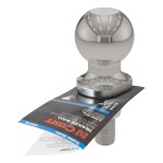 CURT 2 Inch Trailer Hitch Ball with 3,500 lbs Capacity CURT 2 inch trailer hitch ball, stainless steel, 3,500 lbs capacity, for towing various trailers