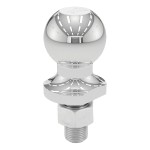 CURT 1-7/8 Inch Trailer Ball with 2000 lbs Towing Capacity CURT 1-7/8 inch trailer ball with chrome finish, 2000 lbs capacity, fine thread shank.