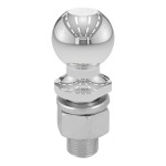 CURT 2-5/16 Inch Trailer Ball with Chrome Finish CURT trailer ball with 2-5/16 inch diameter, chrome finish, 10,000 lbs capacity