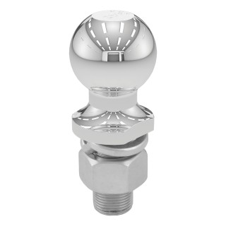 CURT 2-inch trailer ball, chrome finish, 7500 lbs GTW, Class 3 and 4 hitches