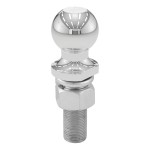 CURT 1-7/8 inch Trailer Ball with 3,500 lbs Capacity and Chrome Finish CURT 1-7/8 inch trailer ball, 3,500 lbs capacity, chrome finish, fits 1 inch shank