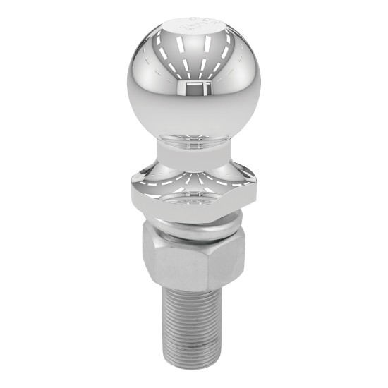 CURT 2 Inch Trailer Hitch Ball with Chrome Finish CURT 2 inch trailer hitch ball, 6,000 lbs capacity, chrome finish, meets U.S. VESC specs