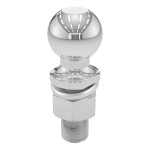 CURT 2-5/16 inch trailer ball with durable chrome finish and 6000 lbs towing capacity