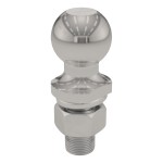 CURT 1-7/8" Trailer Ball with Stainless Steel Finish CURT 1-7/8 inch trailer ball, 3500 lbs capacity, stainless steel, rust-resistant