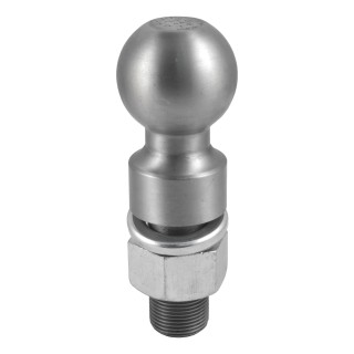 CURT 2-5/16 inch trailer ball with raw steel finish, suitable for heavy-duty towing