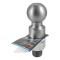 CURT 2-5/16 inch trailer ball with raw steel finish, suitable for heavy-duty towing