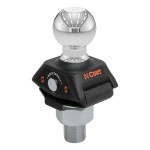 CURT RockerBall Trailer Ball with ShockDrop Technology for Smooth Towing CURT RockerBall trailer ball with ShockDrop technology for enhanced control and quiet towing