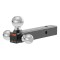 CURT Multi-Tow Ball Mount with Three Welded Trailer Balls CURT multi-tow ball mount with three welded balls on a hollow shank for versatile towing