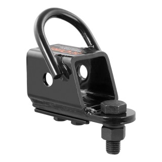 CURT ATV Towing Adapter with 2-inch Receiver and No-Swivel Design CURT ATV bolt-on adapter with 2-inch receiver and welded D-ring for towing