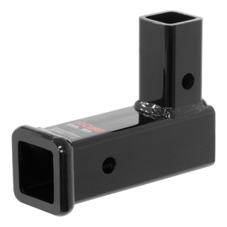 CURT Vertical Trailer Hitch Adapter for Standard Ball Mount CURT vertical trailer hitch adapter with 2x2 shank, black matte finish, lifting 5,000 lbs.