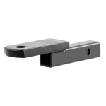 CURT Class 1 Ball Mount for Lightweight Towing Applications CURT class 1 ball mount with high-gloss black finish and 1-1/4" receiver.