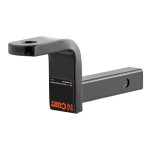 CURT class 1 ball mount for lightweight towing, black powder coat finish, fits 1-1/4 inch hitch receiver