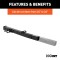 CURT 2-1/2 to 2 inch hitch adapter with safety features CURT hitch adapter converting 2-1/2 to 2 inches, with safety chain loops and electrical bracket