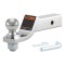 CURT Loaded Ball Mount with 2 Inch Ball and Chrome Finish CURT loaded ball mount with pre-fitted trailer ball, 7,500 lbs capacity, chrome-plated finish and 2 inch ball.