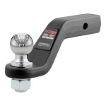 CURT loaded ball mount with factory-torqued 2-5/16 inch trailer ball, fits 2 inch hitch receiver