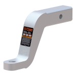 CURT aluminum trailer hitch ball mount with 2-inch shank, 8K capacity