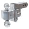 AlumaLite Aluminum Drop Hitch with Adjustable Dual Ball AlumaLite aluminum drop hitch with dual ball, lightweight billet aluminum, universal fit for 2" hitches.
