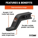 CURT Industrial Duty Ball Mount for 3 Inch Trailer Hitches CURT Industrial Duty ball mount with 3 inch shank for heavy-duty towing