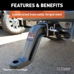 CURT Industrial Duty Ball Mount for 3 Inch Trailer Hitches CURT Industrial Duty ball mount with 3 inch shank for heavy-duty towing