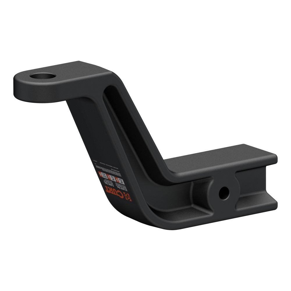 CURT Industrial Duty Ball Mount for 3-inch Trailer Hitches CURT industrial duty ball mount with 3" shank, 8" drop, carbide finish, rated 21,000 lbs GTW.