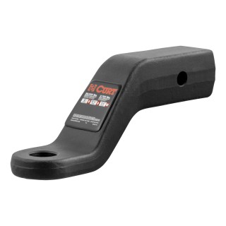 CURT Commercial-Duty Forged Ball Mount for Superior Towing CURT forged ball mount with 20,000 lbs towing capacity, black carbide finish