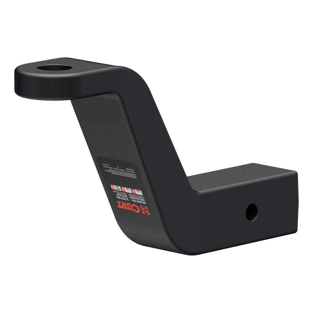 CURT Commercial-Duty Forged Ball Mount for Heavy-Duty Towing CURT forged ball mount capable of towing up to 20,000 lbs with durable carbide finish