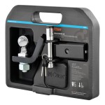 CURT Towing Starter Kit with Ball Mount and Hitch Lock CURT towing starter kit including ball mount, hitch lock, and receiver cover