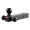 CURT Multi-Tow Ball Mount with Triple Welded Trailer Balls CURT multi-tow ball mount with three welded trailer balls for various coupler sizes and loads.